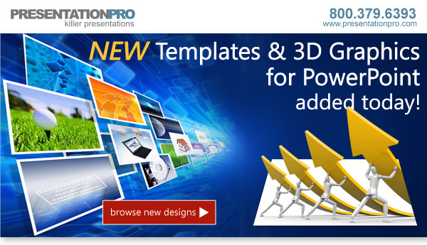 PresentationPro new PowerPoint templates and 3D graphics