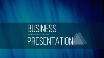 business powerpoint presentation: triangles