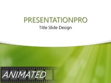 Green Dust Light Curve PPT PowerPoint Animated Template Background