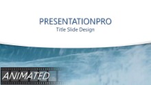 Stormy Water Curve Widescreen PPT PowerPoint Animated Template Background