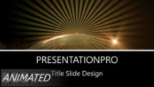 Golden World Rays Widescreen PPT PowerPoint Animated Template Background