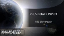 Quarter World Widescreen PPT PowerPoint Animated Template Background
