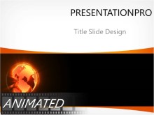 Animated Sunburst Glow Globe PPT PowerPoint Animated Template Background