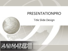 Animated Wire Wave Silver PPT PowerPoint Animated Template Background