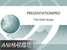 Animated Wire Wave Teal PPT PowerPoint Animated Template Background
