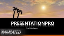 Animated Vacation Flight Widescreen PPT PowerPoint Animated Template Background