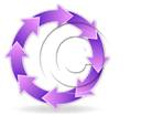 Download arrowcycle c 8purple PowerPoint Graphic and other software plugins for Microsoft PowerPoint
