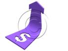 Download dollar arrow up purple PowerPoint Graphic and other software plugins for Microsoft PowerPoint