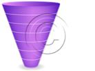 Download cone down 7purple PowerPoint Graphic and other software plugins for Microsoft PowerPoint