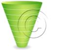 Download cone down 8green PowerPoint Graphic and other software plugins for Microsoft PowerPoint