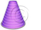 Download cone up 10purple PowerPoint Graphic and other software plugins for Microsoft PowerPoint