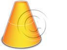 Download cone up 2orange PowerPoint Graphic and other software plugins for Microsoft PowerPoint