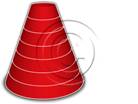 Download cone up 7red PowerPoint Graphic and other software plugins for Microsoft PowerPoint