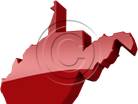 Download map west virginia red PowerPoint Graphic and other software plugins for Microsoft PowerPoint