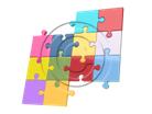 Download puzzle 12 multi PowerPoint Graphic and other software plugins for Microsoft PowerPoint