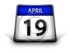 Calendar April 19 PPT PowerPoint Image Picture