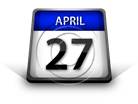 Calendar April 27 PPT PowerPoint Image Picture