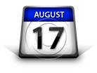 Calendar August17 PPT PowerPoint Image Picture