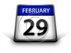 Calendar February 29 PPT PowerPoint Image Picture