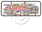 Goals Word Cloud Rectangle Color Pen PPT PowerPoint Image Picture