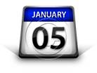 Calendar January 05 PPT PowerPoint Image Picture