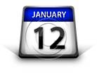Calendar January 12 PPT PowerPoint Image Picture