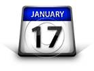 Calendar January 17 PPT PowerPoint Image Picture