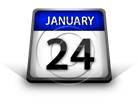 Calendar January 24 PPT PowerPoint Image Picture
