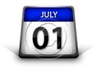 Calendar July 01 PPT PowerPoint Image Picture