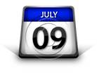 Calendar July 09 PPT PowerPoint Image Picture