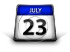 Calendar July 23 PPT PowerPoint Image Picture