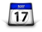 Calendar May 17 PPT PowerPoint Image Picture