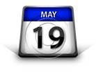 Calendar May 19 PPT PowerPoint Image Picture