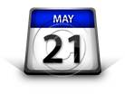 Calendar May 21 PPT PowerPoint Image Picture