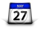 Calendar May 27 PPT PowerPoint Image Picture