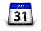 Calendar May 31 PPT PowerPoint Image Picture