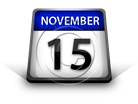 Calendar November 15 PPT PowerPoint Image Picture