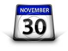 Calendar November 30 PPT PowerPoint Image Picture