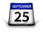 Calendar September 25 PPT PowerPoint Image Picture