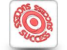 Success On Target Square Color Pen PPT PowerPoint Image Picture