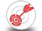 Success On Target Square Circle Color Pen PPT PowerPoint Image Picture