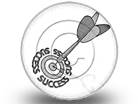Success On Target Square Circle Circleketch PPT PowerPoint Image Picture