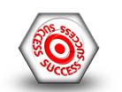 Success On Target HEX PPT PowerPoint Image Picture