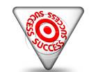 Success On Target SIGN PPT PowerPoint Image Picture