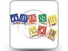THANKYOU SquareLOCKS Square Color Pencil PPT PowerPoint Image Picture