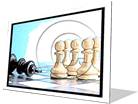 Target Chess Team F Color Pencil PPT PowerPoint Image Picture