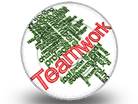 Teamwork Word Cloud Circle Color Pen PPT PowerPoint Image Picture