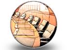 Boardroom Orange Circle Color Pencil PPT PowerPoint Image Picture
