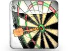 BullsEye Square Color Pencil PPT PowerPoint Image Picture