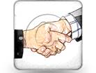 Handshake2 Square Color Pencil PPT PowerPoint Image Picture